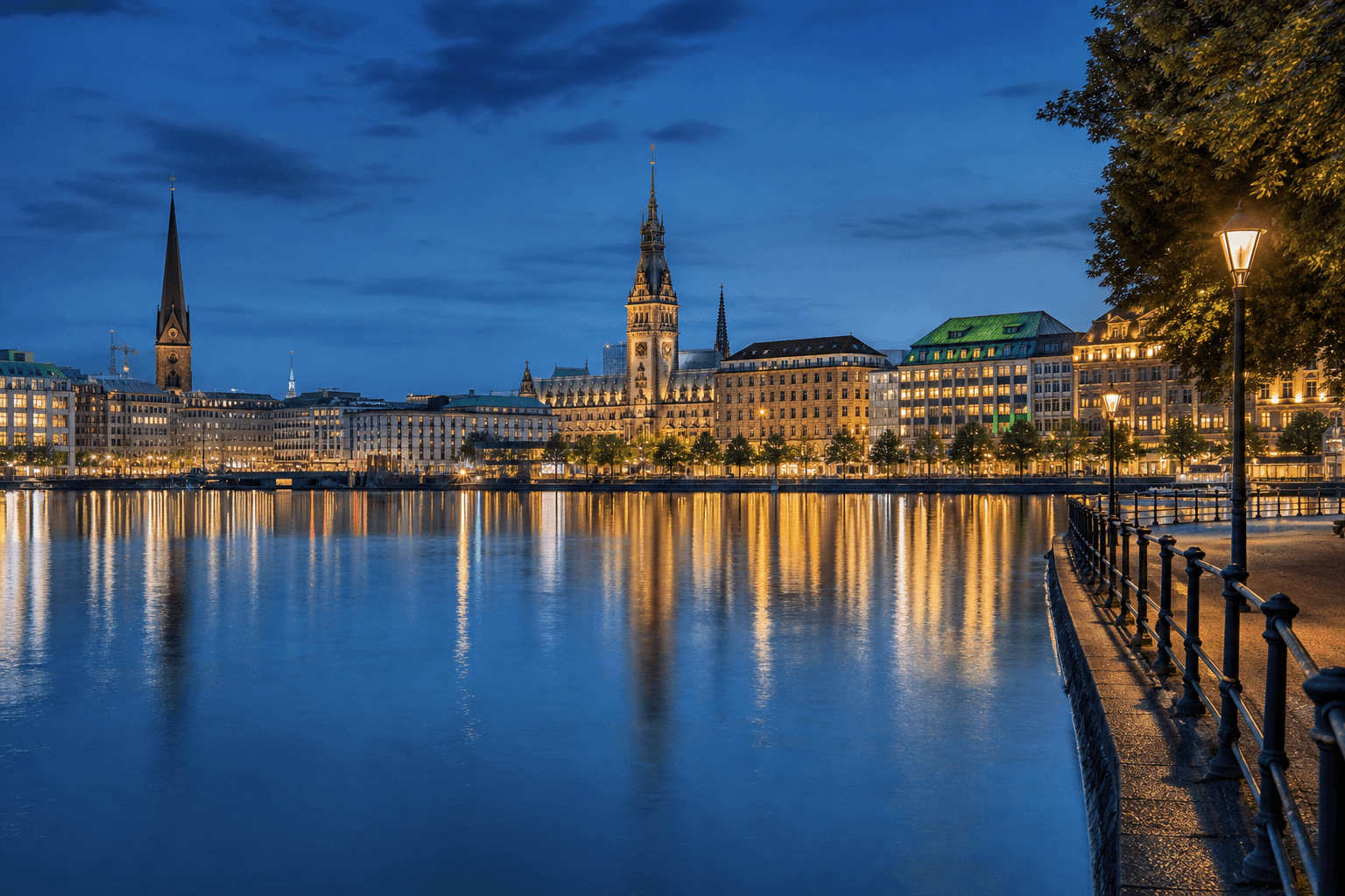 Hamburg bei Nacht