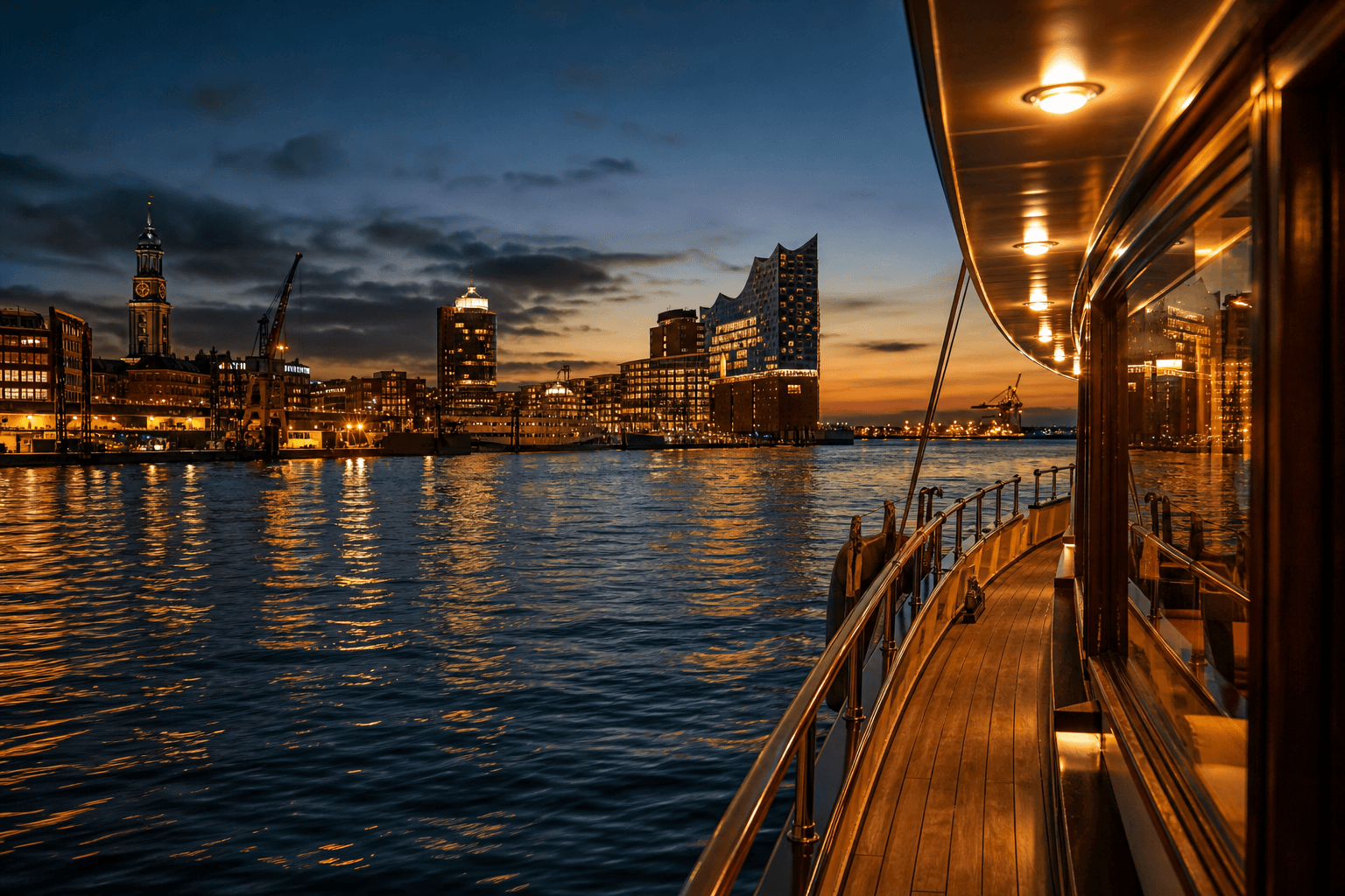 Lichterfahrt auf der Elbe – Sehenswürdigkeit in Hamburg